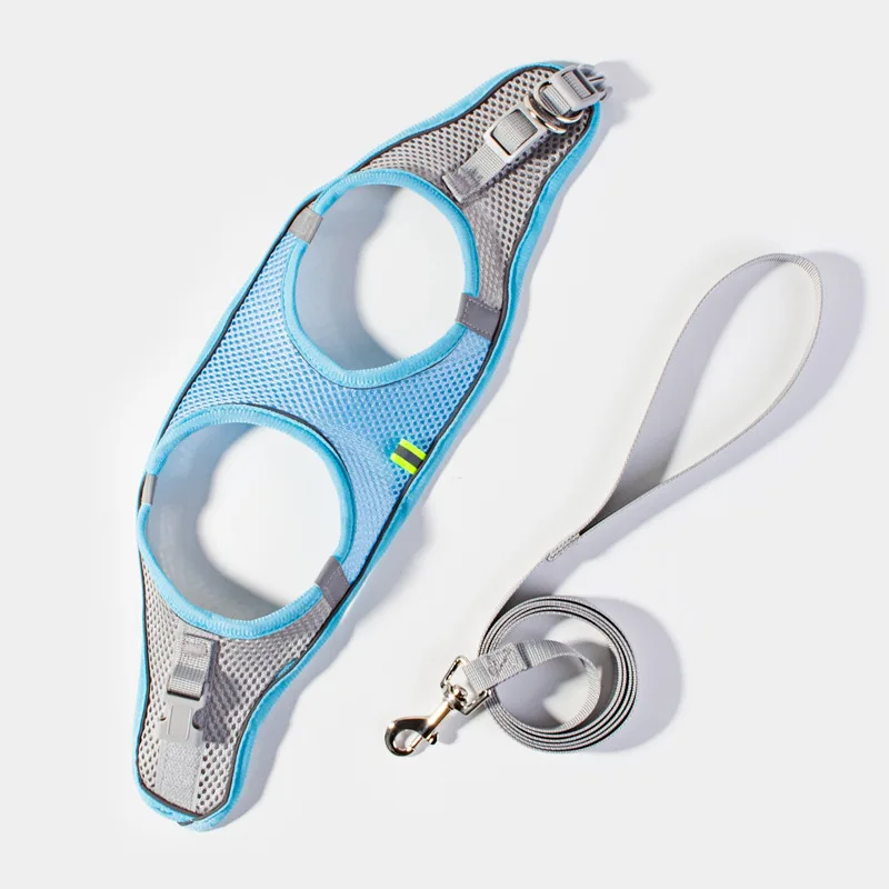 Pet Chest Strap Dog Traction Rope Mesh Breathable Strap Harness And Nylon Dog Leash