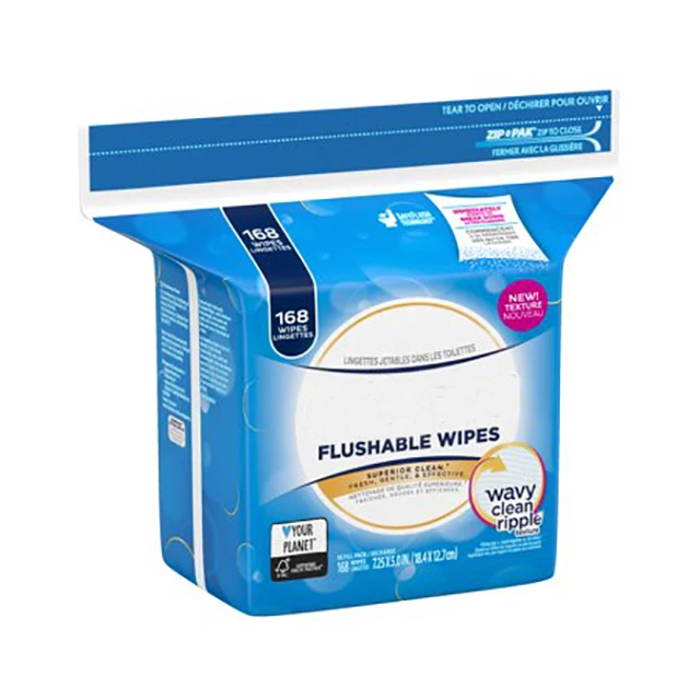 Factory wholesale OEM/ODM Natural adult cleansing wipes | Biodegradable adult flushable wipes
