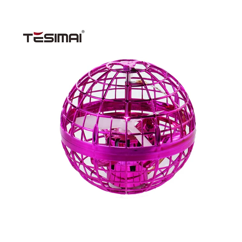 Direct Sales Gift For Boy And Girl Remote Control Rechargeable Flying Saucer With Flash Light Flying Ball