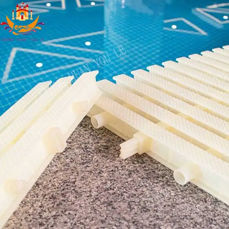 ABS PPS PVC Material 20cm Pvc Swimming Pool Overflow Gutter Grating