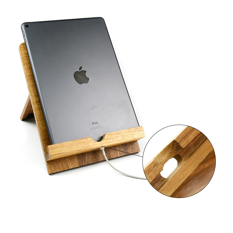 Бамбуковая деревянная Регулируемая открытая подставка для чтения книг