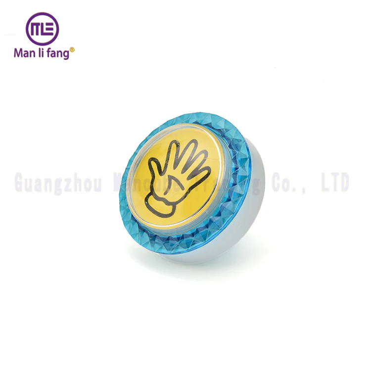 Современная Простота высокое качество Синие Бриллианты большая ладонь украшение для рыбалки игровая консоль