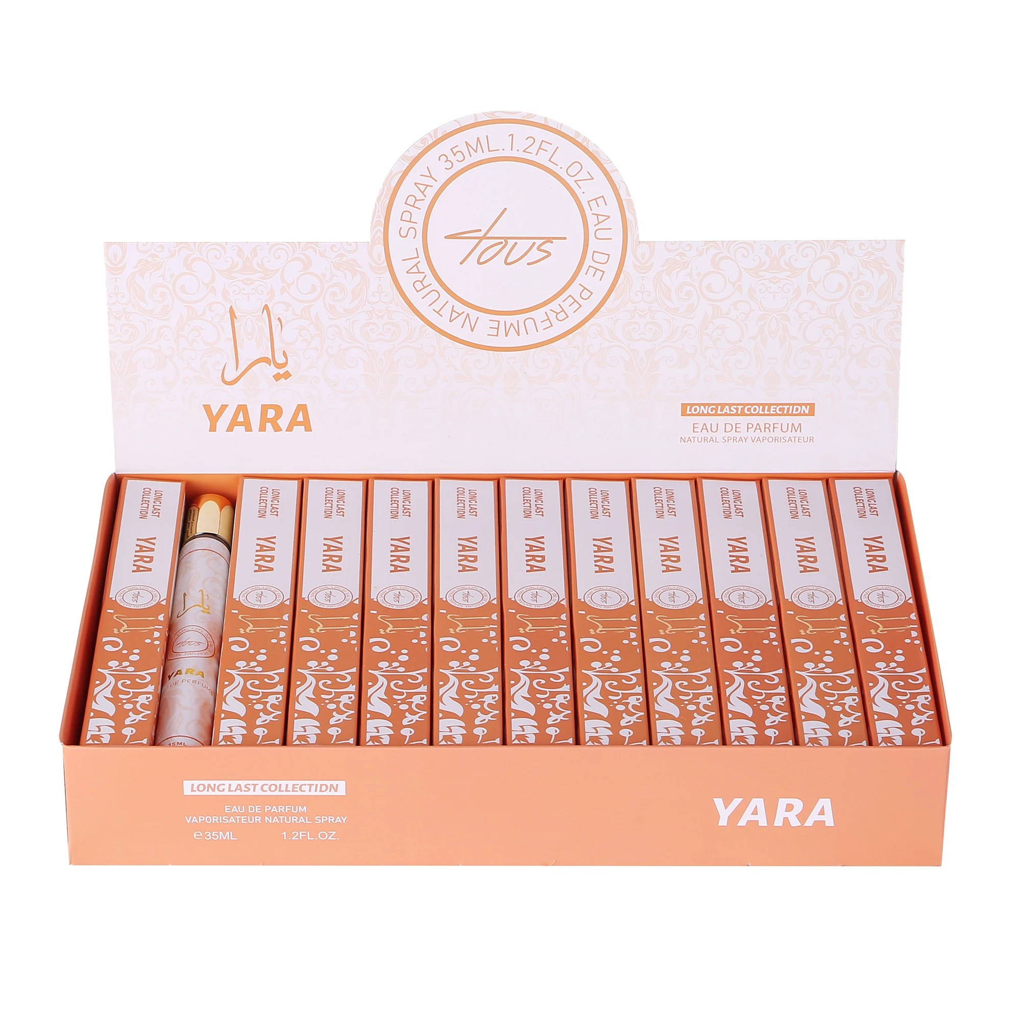 PL818 mixed 24piece display box mild refreshing scent yara pink perfume for woman