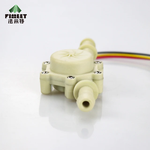  High Precision Miniature Liquid Flowmeter Drinking Water Beer Coffee Machine Pulse Hall Type Switch Sensor 10ma (DC5V)