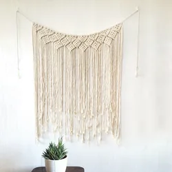 W013A Gorgeous outdoor Wedding backdrop curtain home decor living room macrame wall Hanging