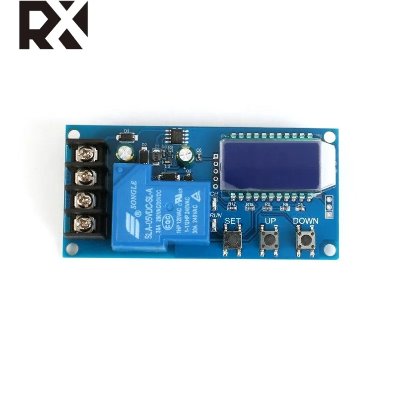 RX DC 6-60v 30A Storage battery Charging Control Module Protection Board Charger Time Switch LCD Display XY-L30A