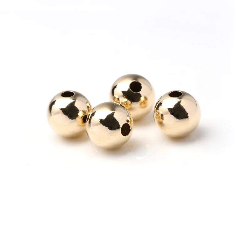 2-10MM 14K Gold Filled Round Loose Beads For Bracelet Design
