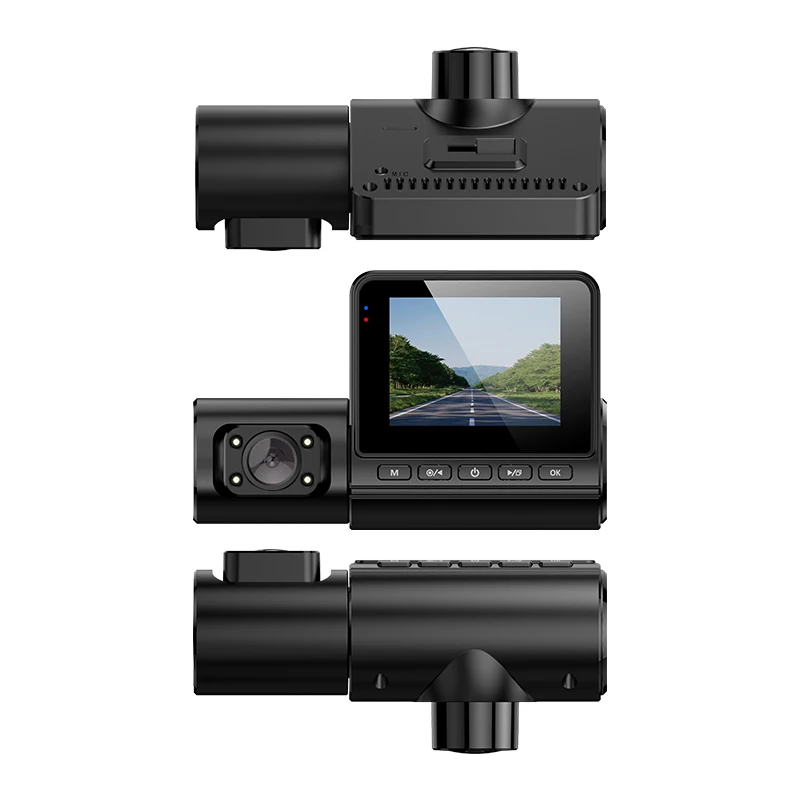 AI Dash Cam Hot Selling Dash Cam 3 Lens Car DVR 2k Wifi Dash Cam with GPS  Tracker