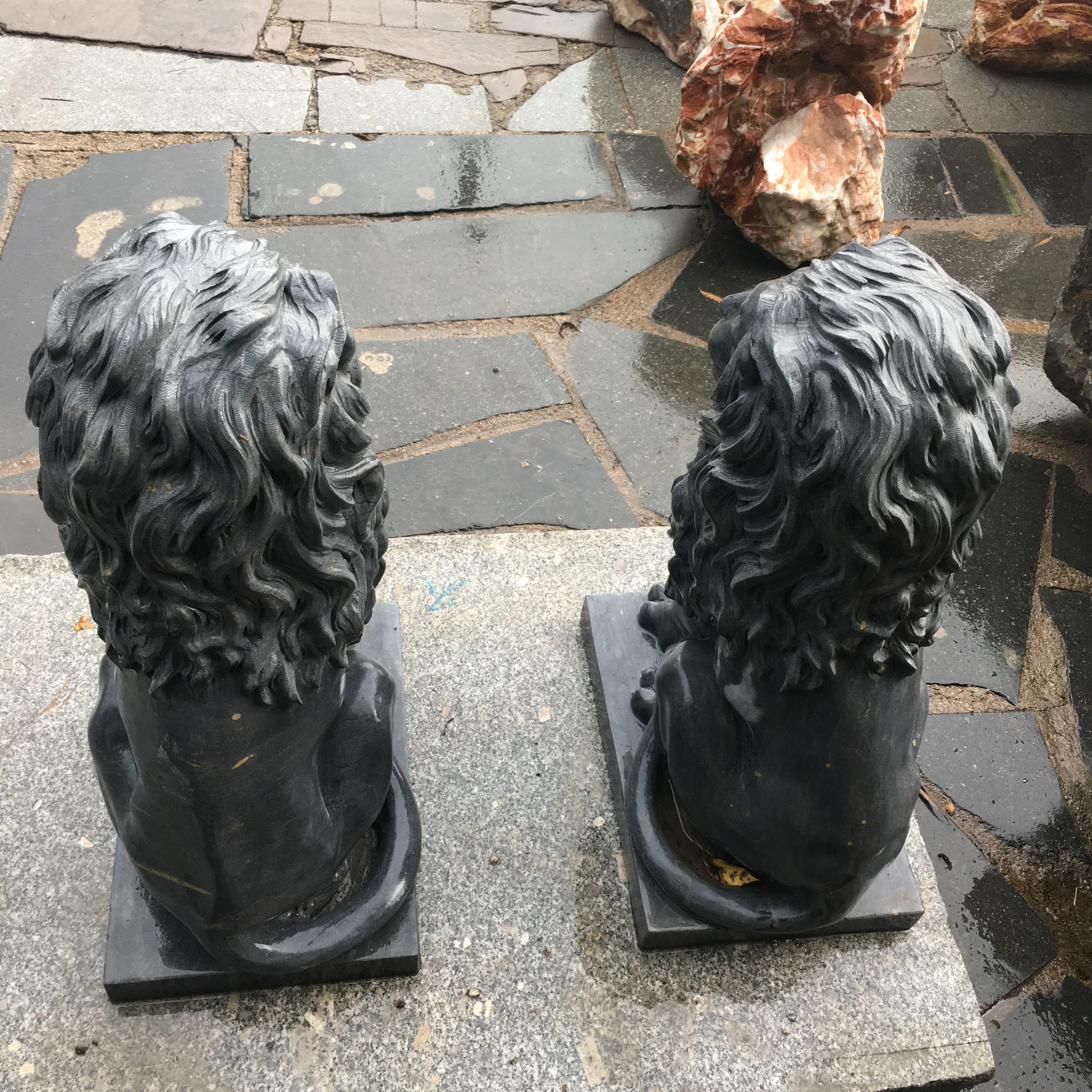 garden decoration stone lion statue animal sculpture limestone statue