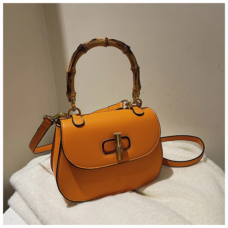 Hot sale Bamboo Handle Purses Girls Luxury Fashion Hand Bags Young Lady Popular Designer Handbags For Womannew