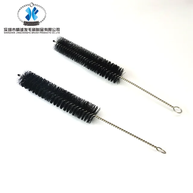 Factory direct Stainless steel long-handled baby bottle brush water cup test tube brushes
