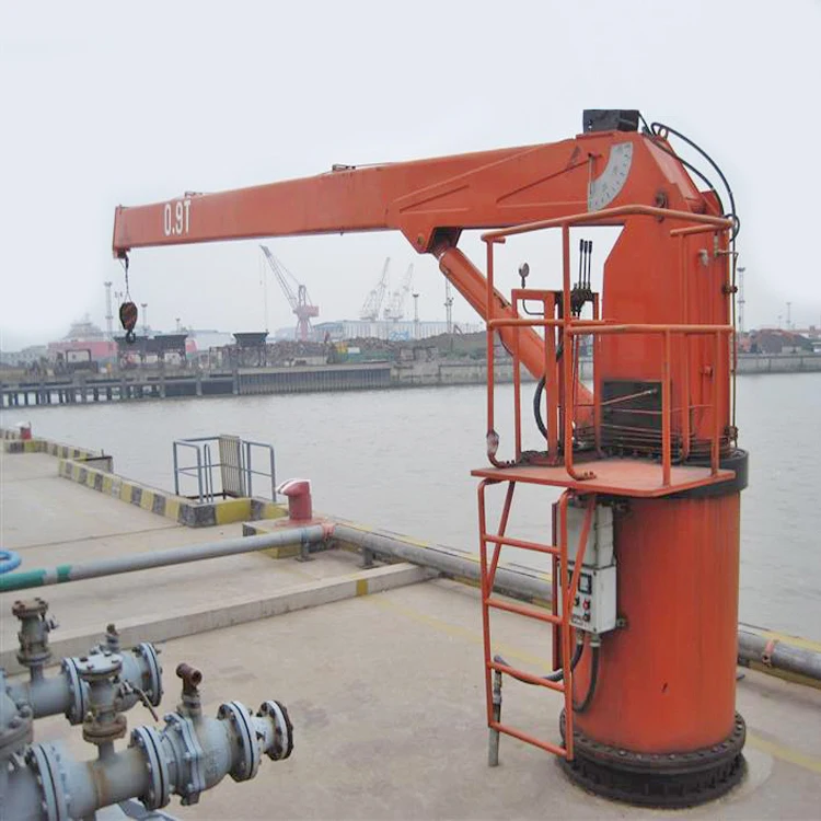 Hydraulic Boom Marine Pedestal Deck Ship Crane for Sale
