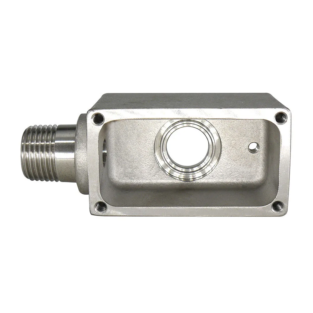 Custom CNC Lathe Turning Milling Service Aluminium Stainless Steel Electric Connection Box Outer Thread