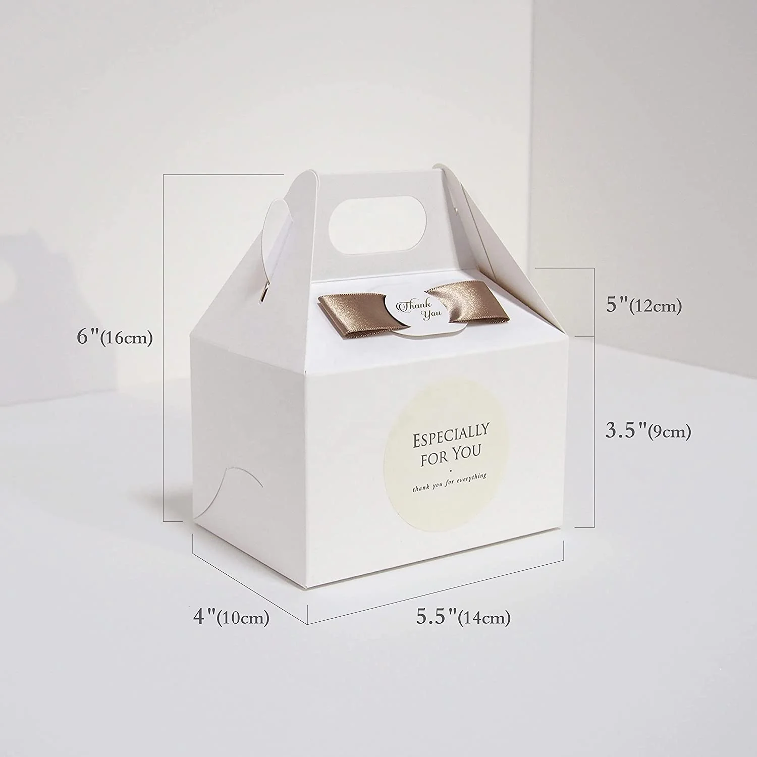 Luxury food container paper packaging cake gift cupcake box with handle for custom food box packaging