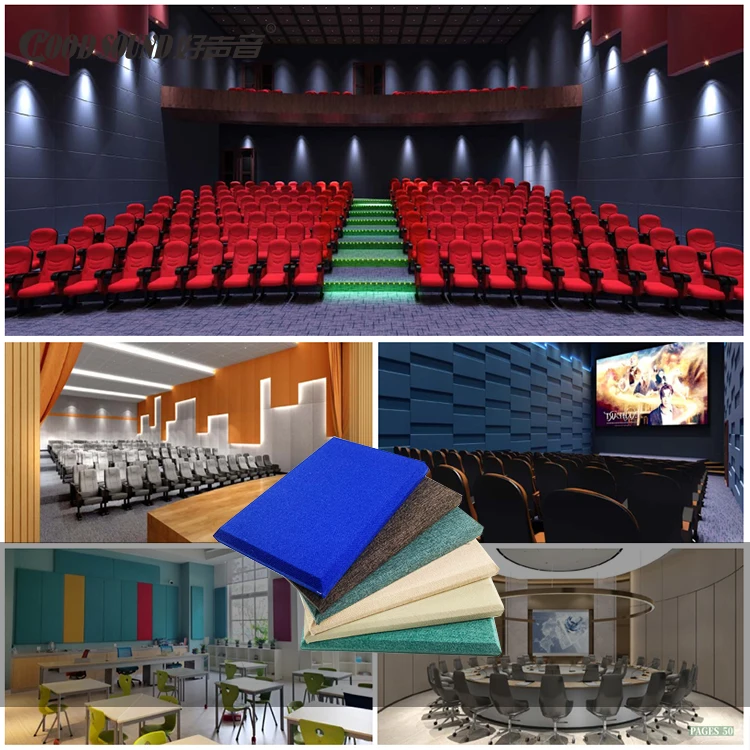 GoodSound Hotel Wall And Ceiling Acoustic Fabric Top Quality Acoustical Sound Absorbing Panels