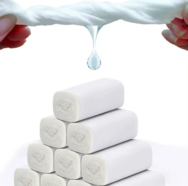 ECO Roll 100% Biodegradable Bamboo Pulp New Design Disposable Baby Toilet Tissues Roll Soft 2-4 PLY Toilet Paper Pack