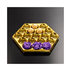 Factory Supply Blister Chocolate Insert Box Blister Truffle Plastic Cavity Blister Chocolate Tray Box