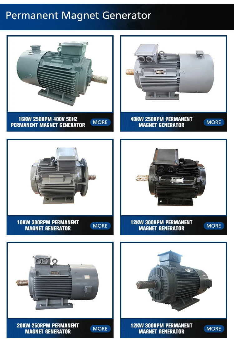 Enneng 200kw linear rotor permanent electric magnetic dynamo generator for hydro turbine
