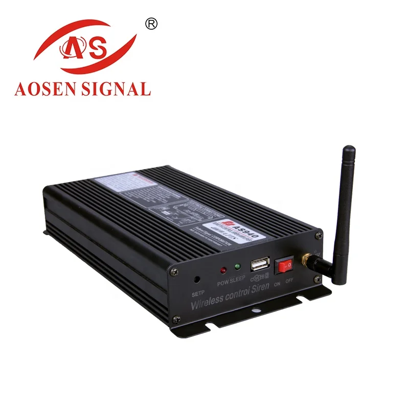 600W Wireless Remote Control Security Alarm Siren Horn Speakers for Vehicle Car