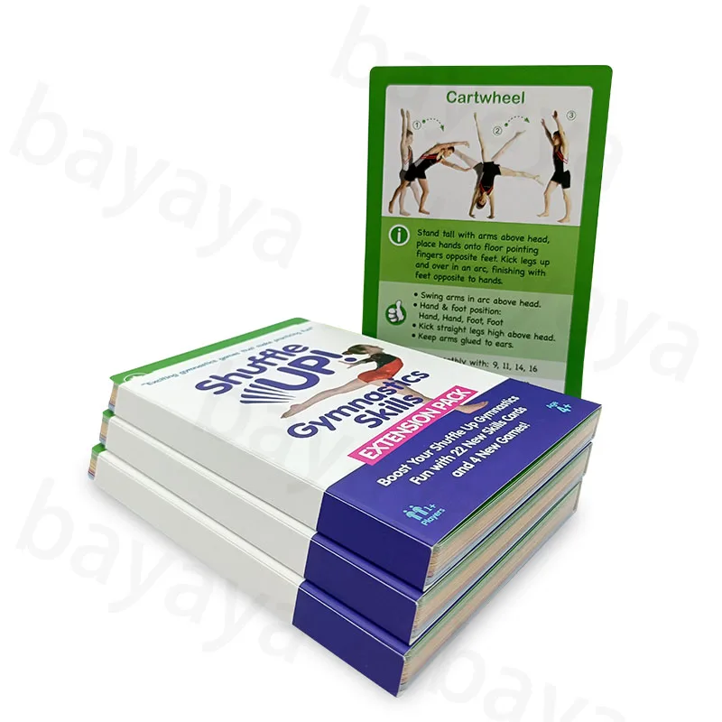 Custom Health And Relaxation Fun  22 New Skills Cards And 4 New Games Booster Your Shuffle Up Gymnastics Skills Extension Pack