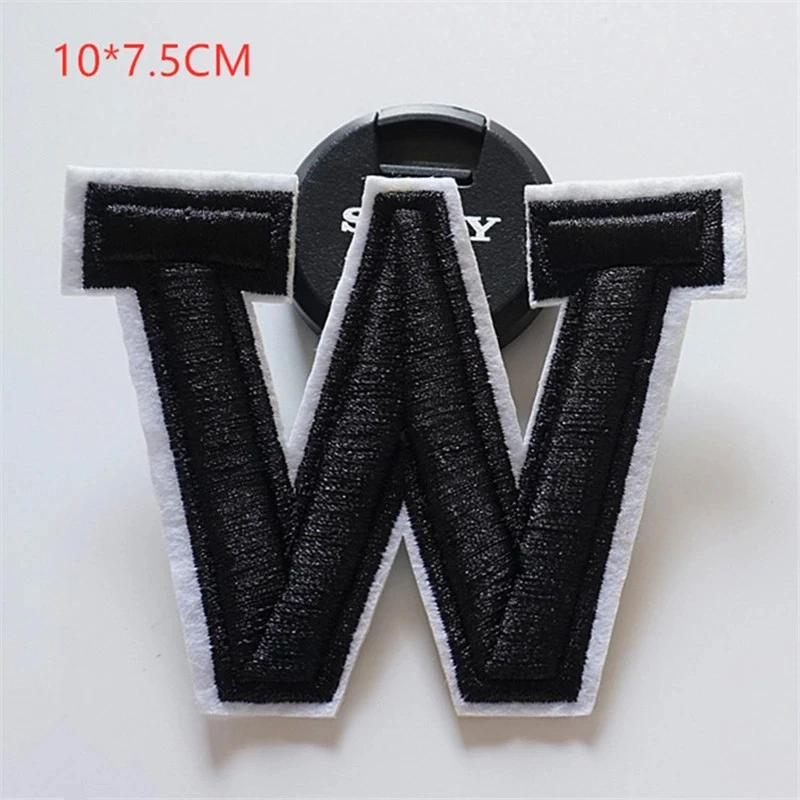 Wholesale Custom Felt Grateful Dead Hang Iron On Chenille Name Embroidery Letterman Alphabet Greek Letter Patches For Clothing