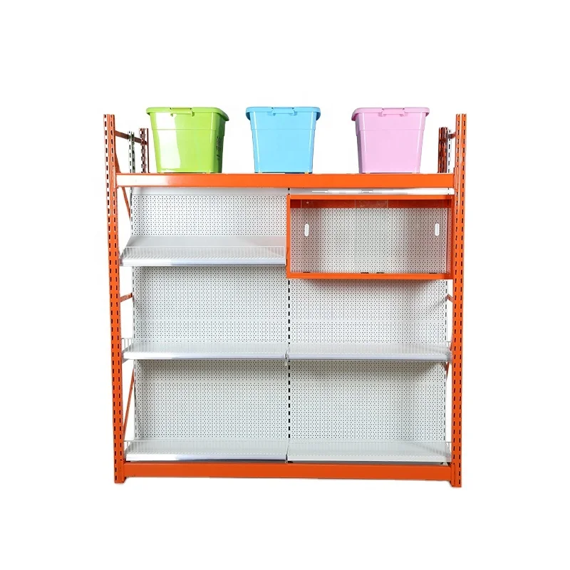 Heavy Duty Combined Integrated Metal Gondola Shelving Rack