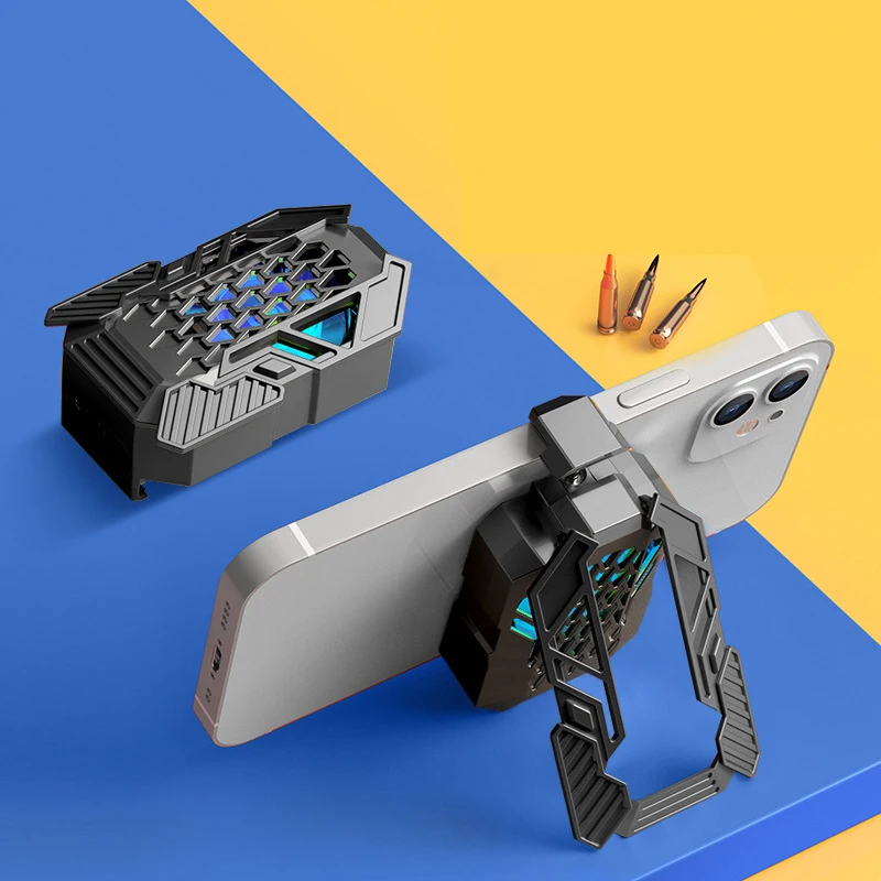 2022 New Design High Quality Phone Cooler Phone Holder Phone Bracket Wholesale Black White Packing