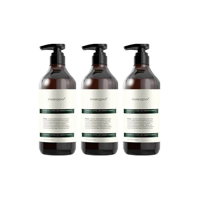 factory price  tea tree refreshing oil control anti-dandruff shampoo hair care