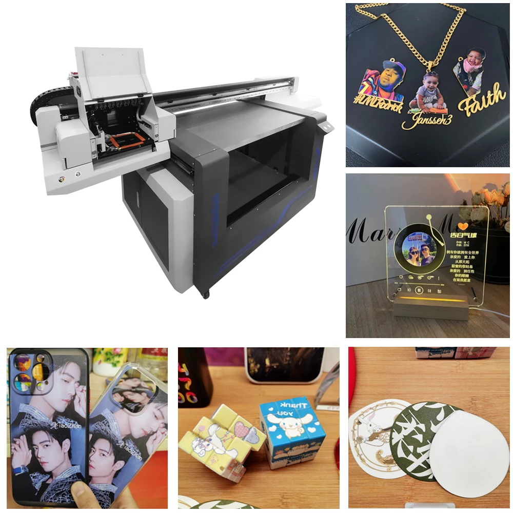 Factory Price A1 6090 uv printer with the rotary axis for phone case metal wood acrylic