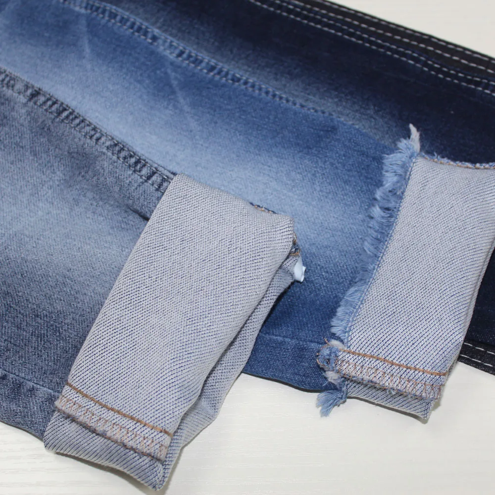 Custom Women Jeans Slim Denim French Terry Fabric