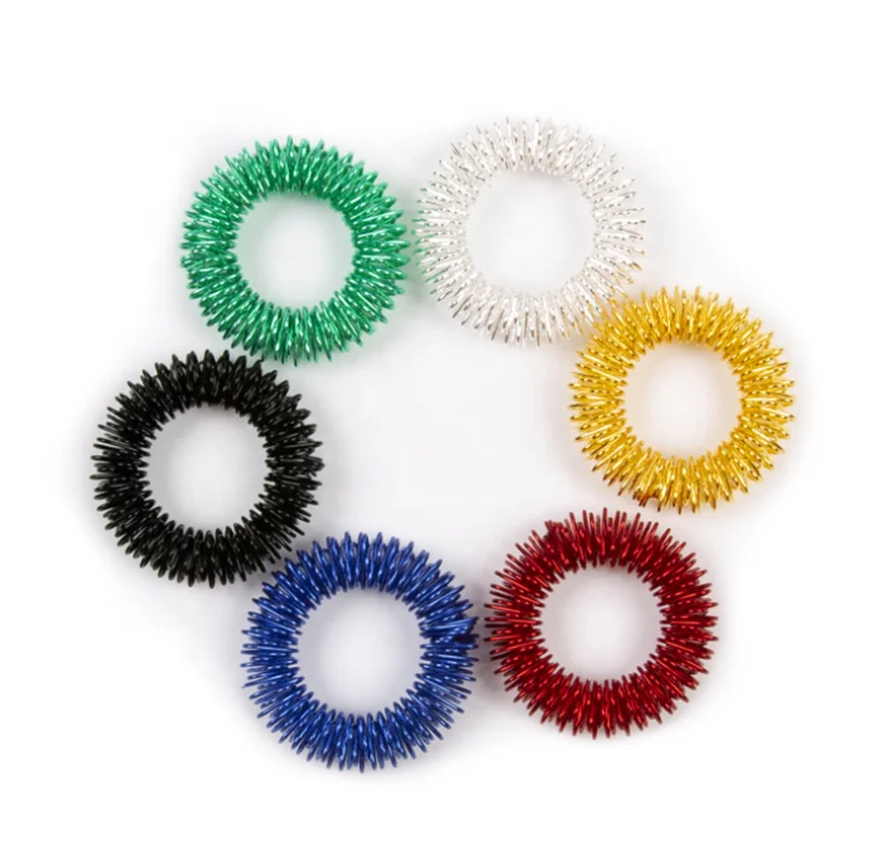 
Hot Sale Stress Release Toy Finger Acupressure Massage Ring Fidget Toys Finger Massage Ring 