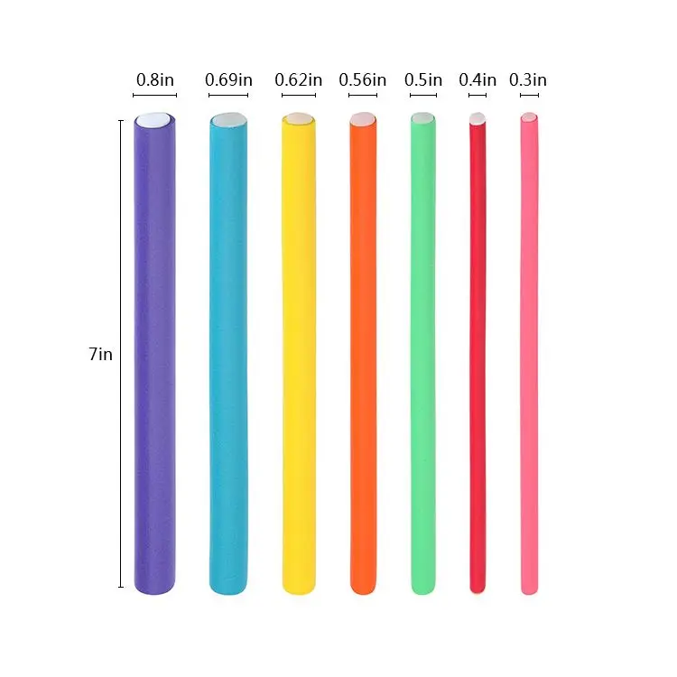 
Twist-Flex Bendy Flexible Curling Rollers High Quality Flexible Professional Sponge Hair Curler Foam Roller Sets Hair Perm Rods 