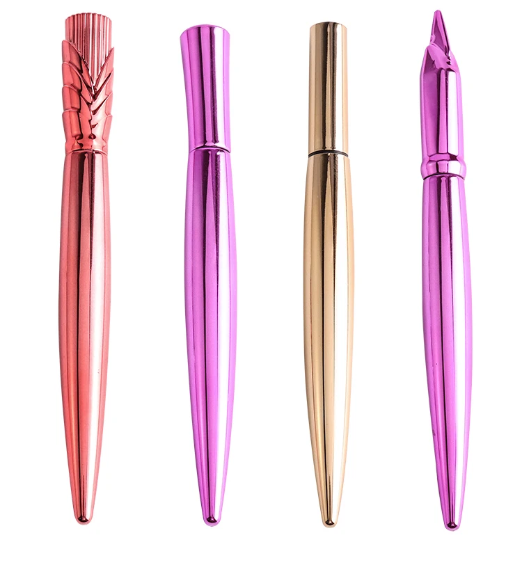 New Design 2 In 1 Private Label Custom Logo Colored Waterproof Glitter Liquid Black Lashglue Glue Pen Eyeliner For Makeup