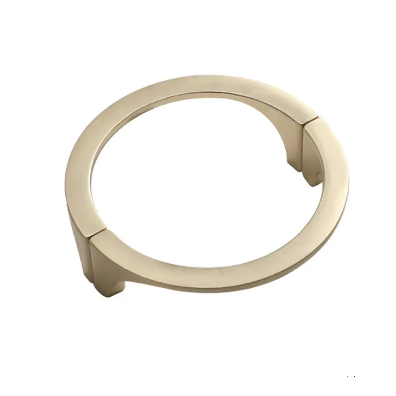 Quality design Zinc alloy half round drawer metal modern pull handle modern kitchen cabinet door handle