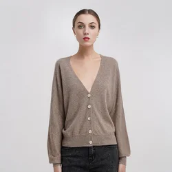 High quality new arrival soft warm cashmere 100% sweater cardigan