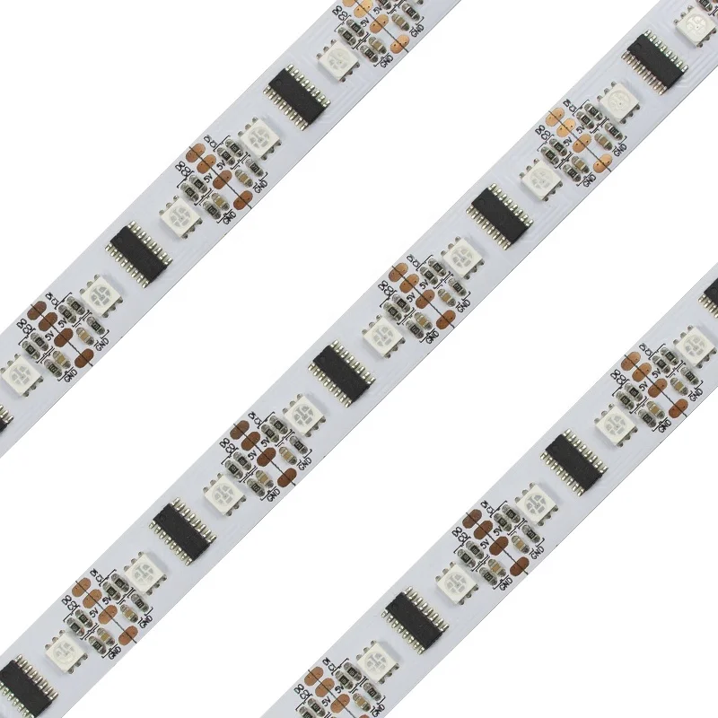 Высокая яркость LC8806S-5050 полноцветный 60d/m 12 5 w/m DC24V PCB10mm гибкая светодиодная лента для внутреннего и наружного украшения