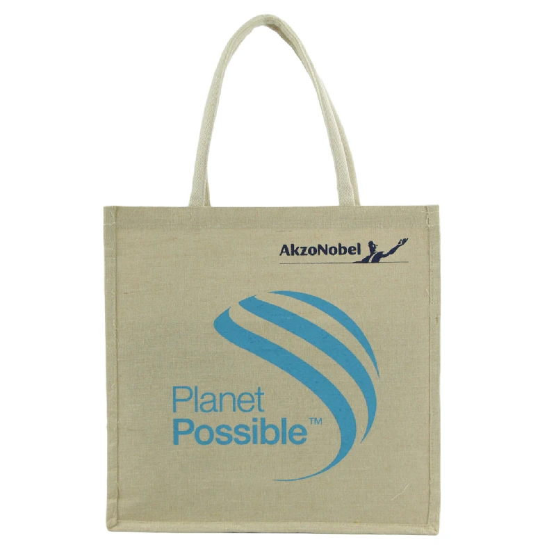 Custom reusable promotional eco pp laminated non woven bag jute bags wholesale