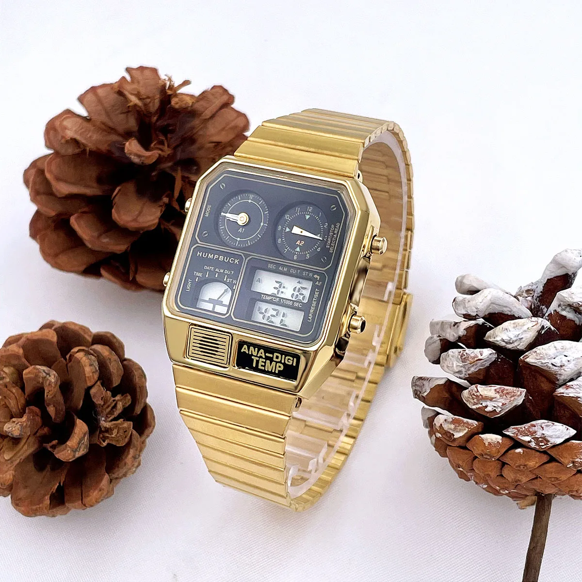 
New design cheap quartz watch 2021 new mens watches lumious three-eye fantastic quality modern stainless steel strap 