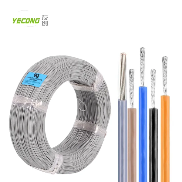 200C 300V fep wire cable electric 16AWG awg18awg 20awg 22awg hook up electric copper wires and cables factory
