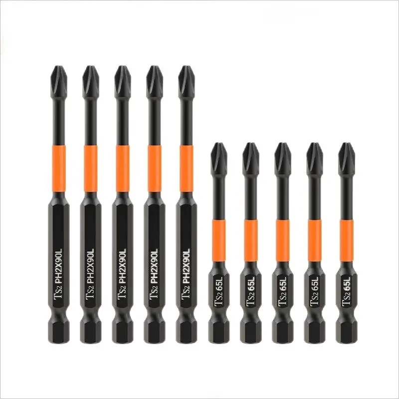 High Torque Batch Head Hex Shanked Magnetic Electric Screwdriver Bit