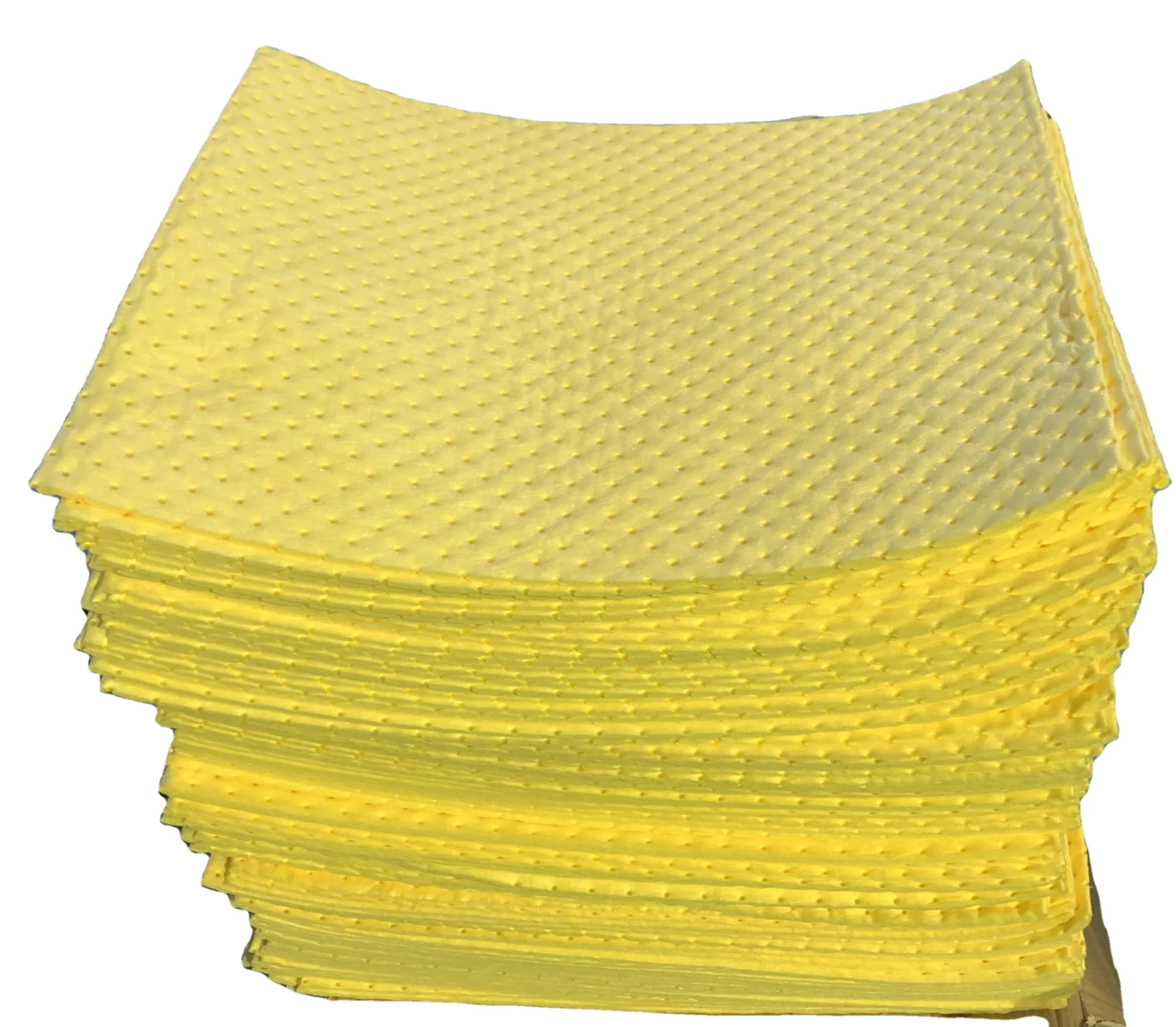 100% полипропиленовые нетканые расплавы реагирующие на разлив производитель сорбентов желтая химическая Абсорбирующая прокладка