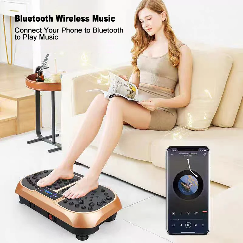 Vibration Plate Fitness Platform Shaker Workout Power Waver Vibrate Stand Shake Board Sport Gym for Weight Loss