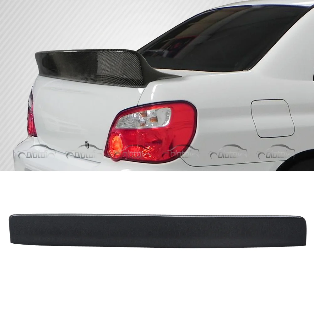 JDM Style Carbon Rear Trunk Lip Wing Ducktail High Kick Spoiler For Subaru Impreza 2008+