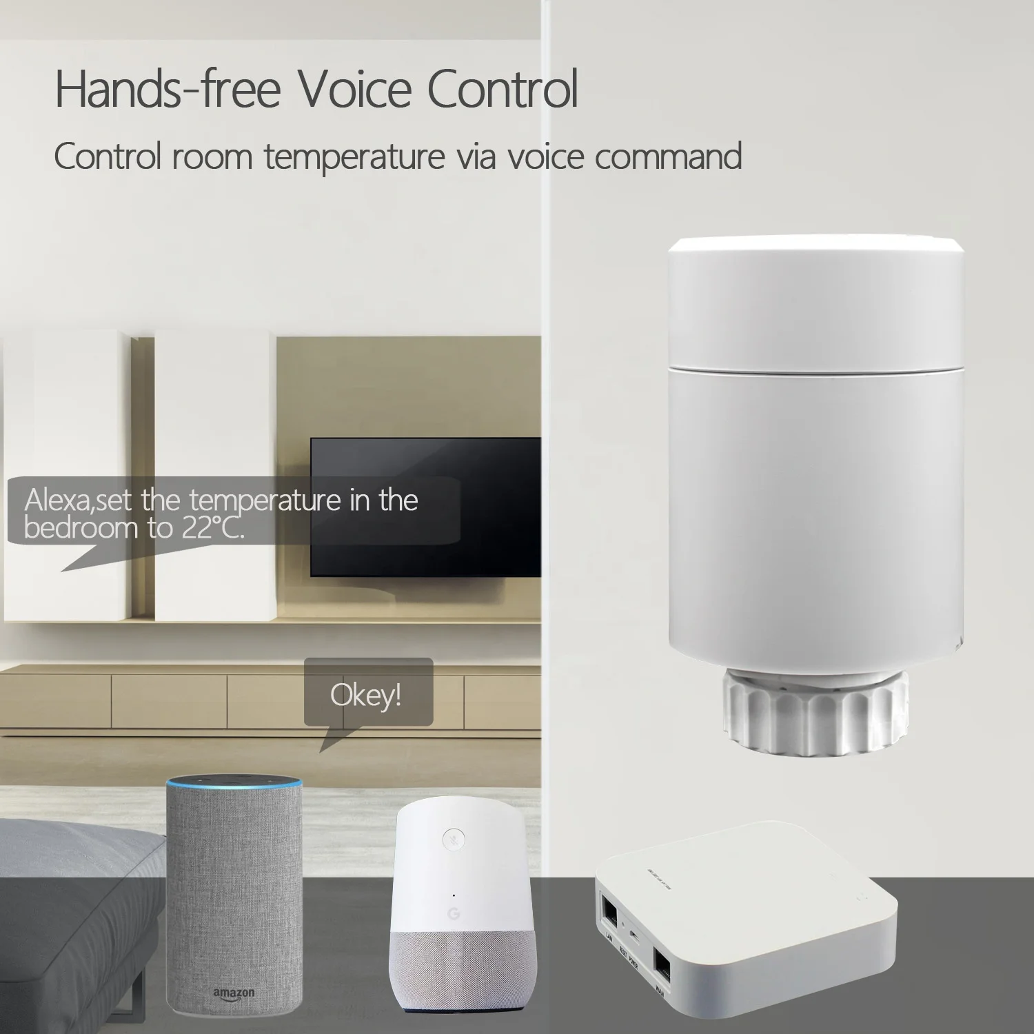 Tuya Zigbee Digital Screen Programmable Heating Control Wifi Smart Room Thermostat Radiator Valve