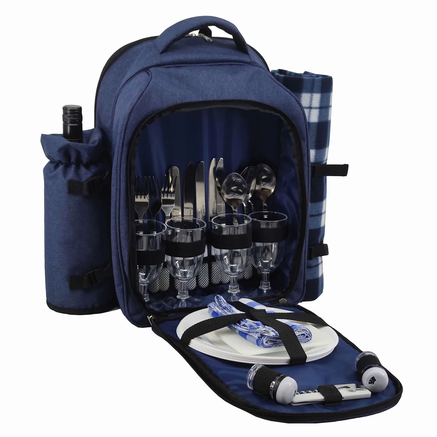 hot selling useful picnic set 4 person with rug