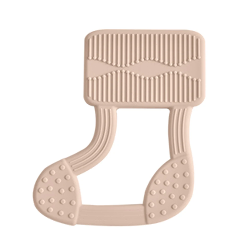 Custom Shape Food Grade Silicon BPA Free Christmas Modern Safe Bear Baby Silicone Teether