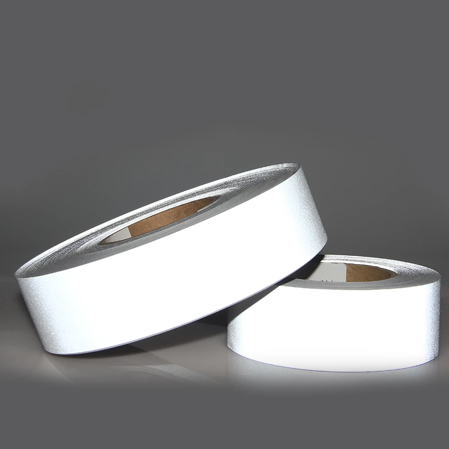 Silver TC Polyester and Cotton Reflective Fabric Reflective Tape For Clothing Sewing on High Visibility High Washable