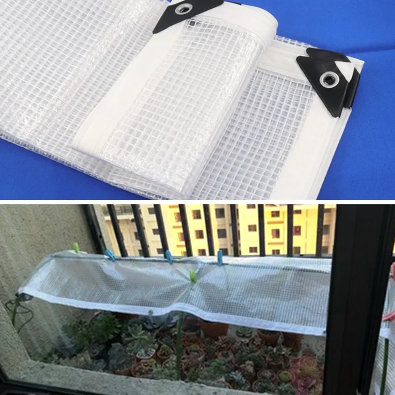 Усиленный прозрачный для экранов балконные дворики строительные леса обшивка огнеупорный полиэтиленовый