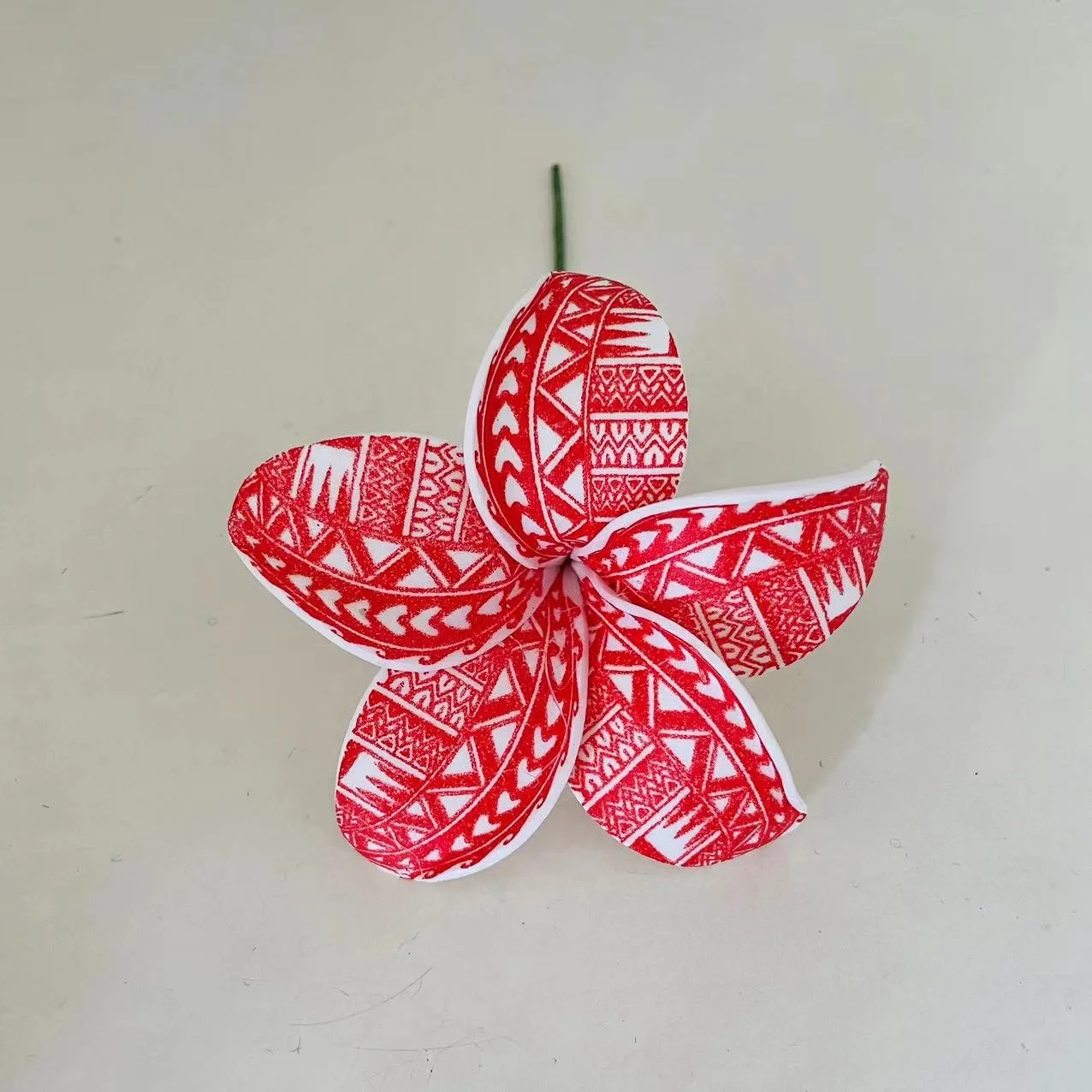 NEW Plumeria single stem ear Foam flower hair accessories  Artificial Island tiara frangipani hibiscus tiara accessories