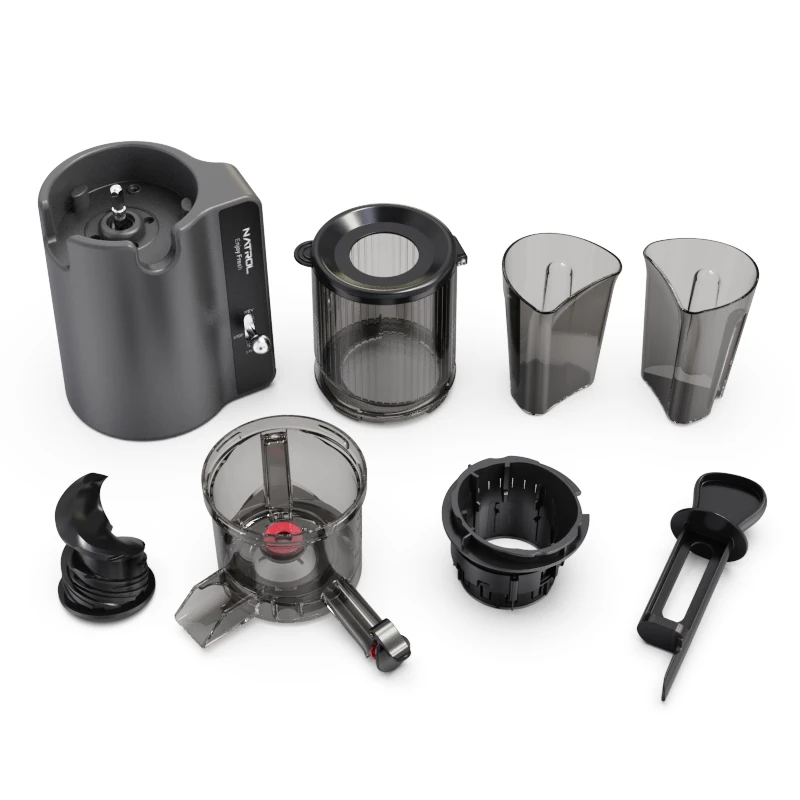 Cold Press Tech Slow Juicer 4.45 Inch Oversized Feed Chute Fits Whole Fruits and Vegetables Slow Juicer Extractor